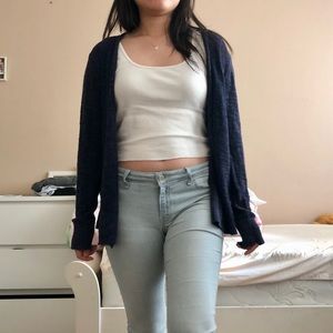 gap navy cardigan - size M